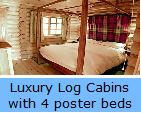 Luxury Log Cabins 4 poster beds